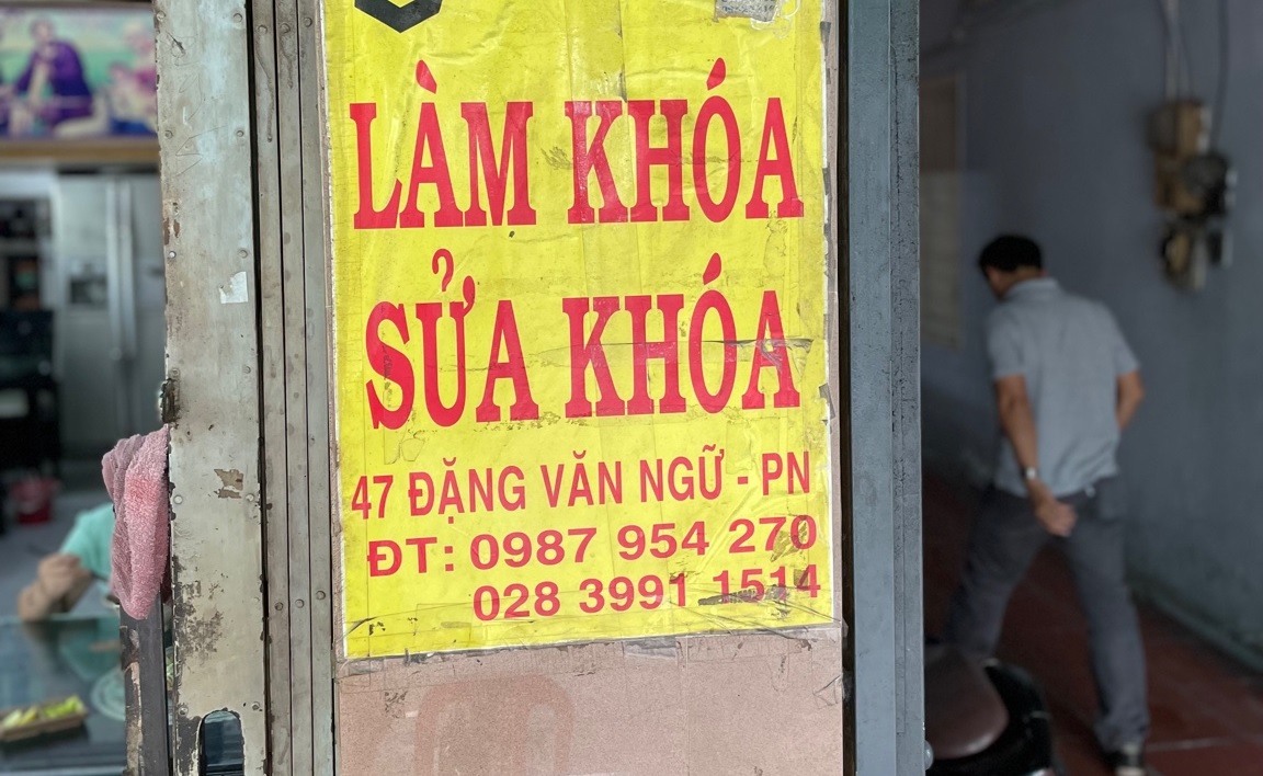 Cửa hàng làm chìa khóa và sửa khóa tại Đặng Văn Ngữ