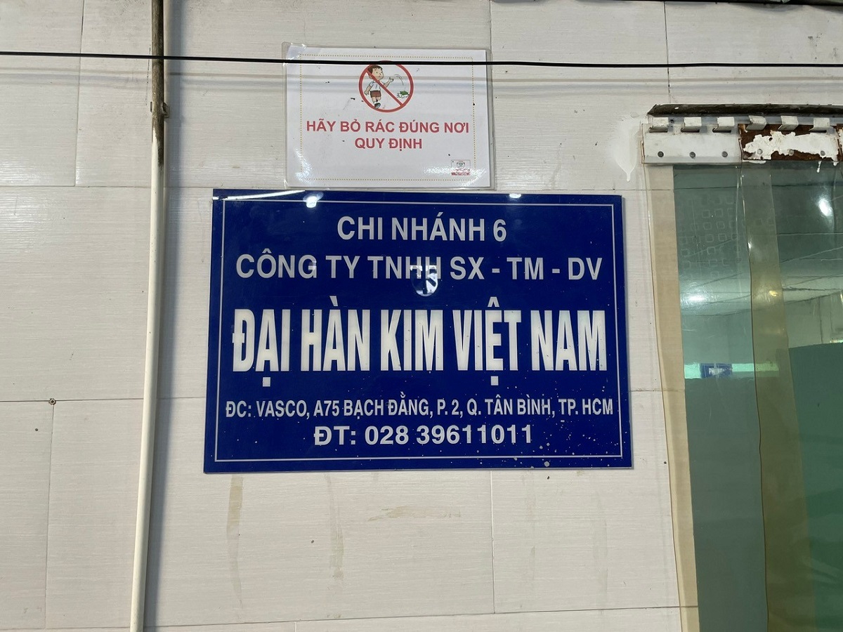 CHI NHÁNH 6 - CÔNG TY TNHH SẢN XUẤT THƯƠNG MẠI DỊCH VỤ ĐẠI HÀN KIM VIỆT NAM
