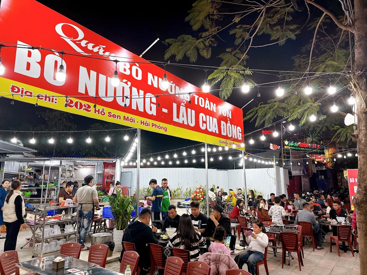 Quán bò nướng Toàn Tốn Hồ Sen Mới Hải Phòng