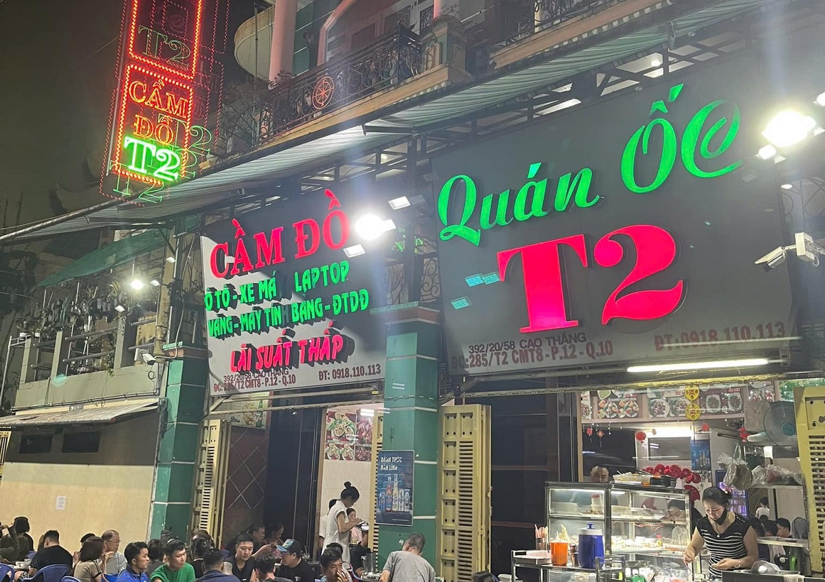 Quán ốc T2 Cao Thắng – Quán ốc bình dân tại Phường Hoà Hưng, TP HCM