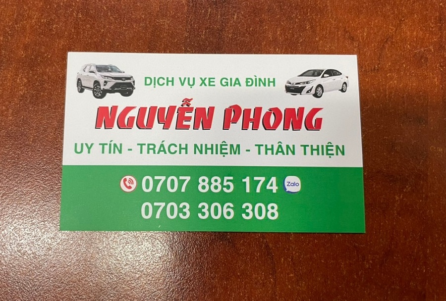 Dịch vụ thuê xe gia đình Nguyễn Phong