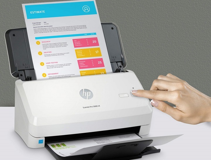 Máy scan ADF là gì? So sánh máy scan ADF và máy scan phẳng cho văn phòng